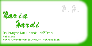 maria hardi business card
